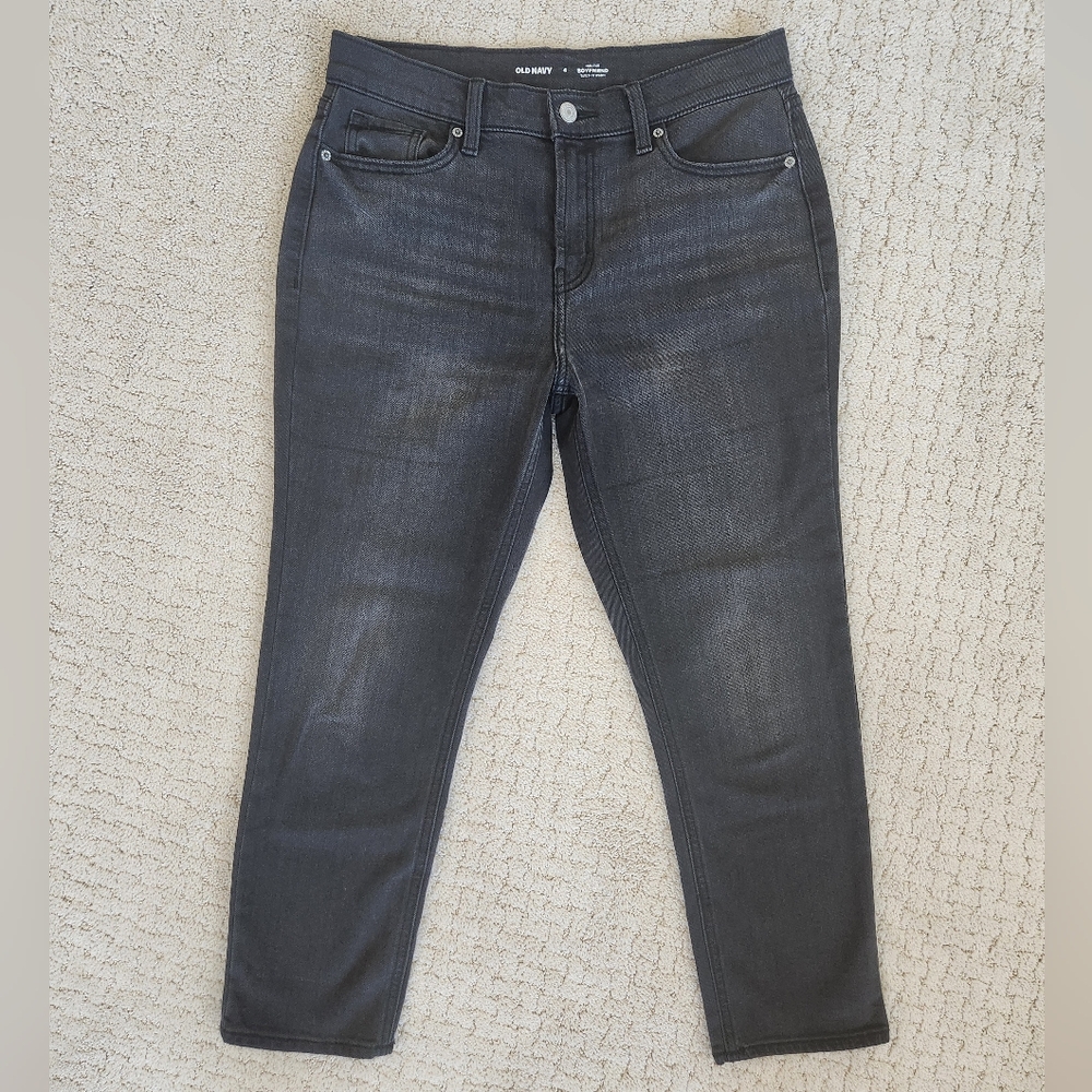 Women's Old Navy Black Boyfriend Jeans